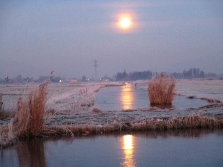 Foto van Bernhard Boot van Zaanstad Noord opgaande zon