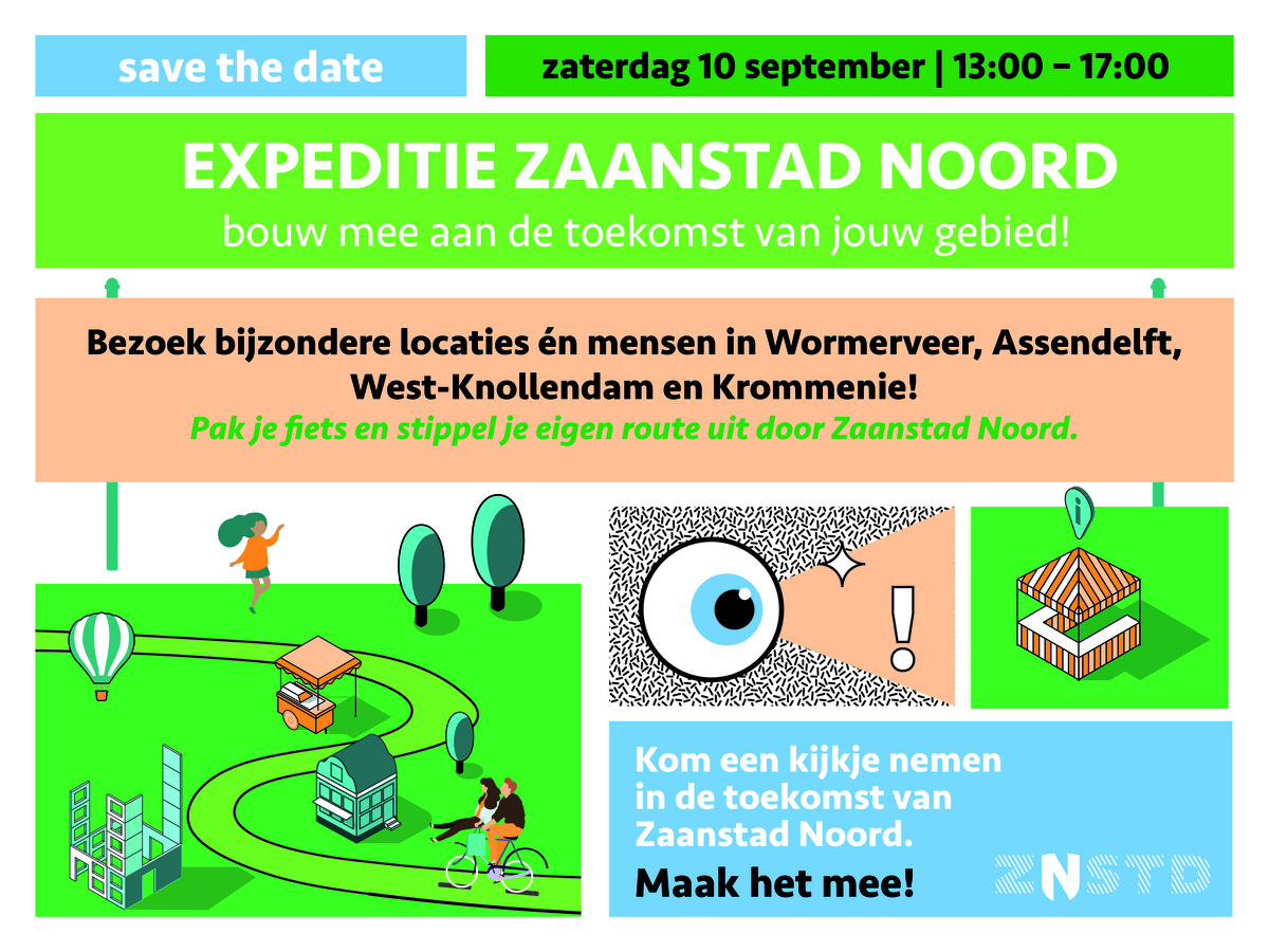Aankondiging expeditie op de fiets door MAAKgebied Noord op 10 september